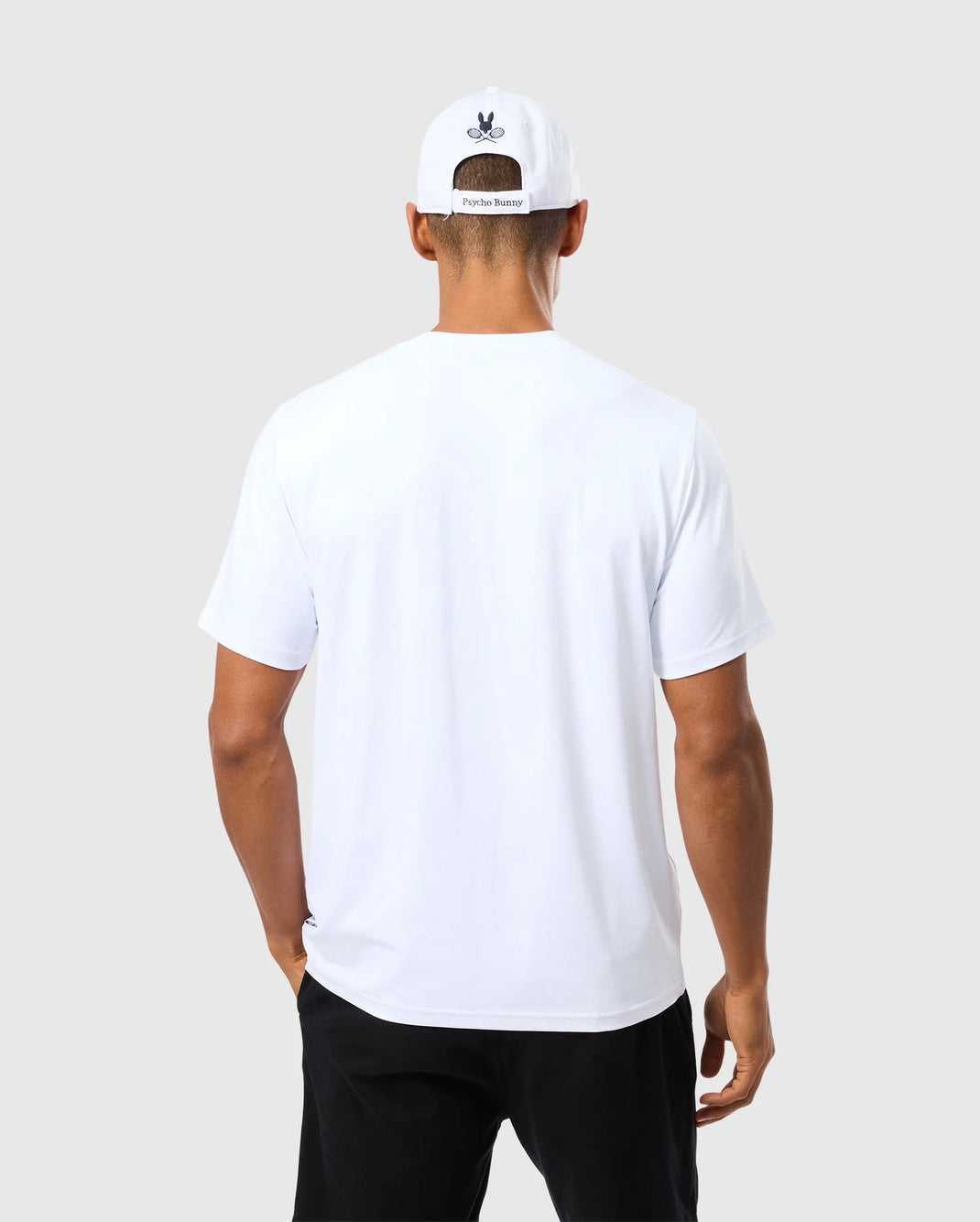 Tees Psycho Bunny Courtside Graphic Tee Blanche Homme | LZU-15377764